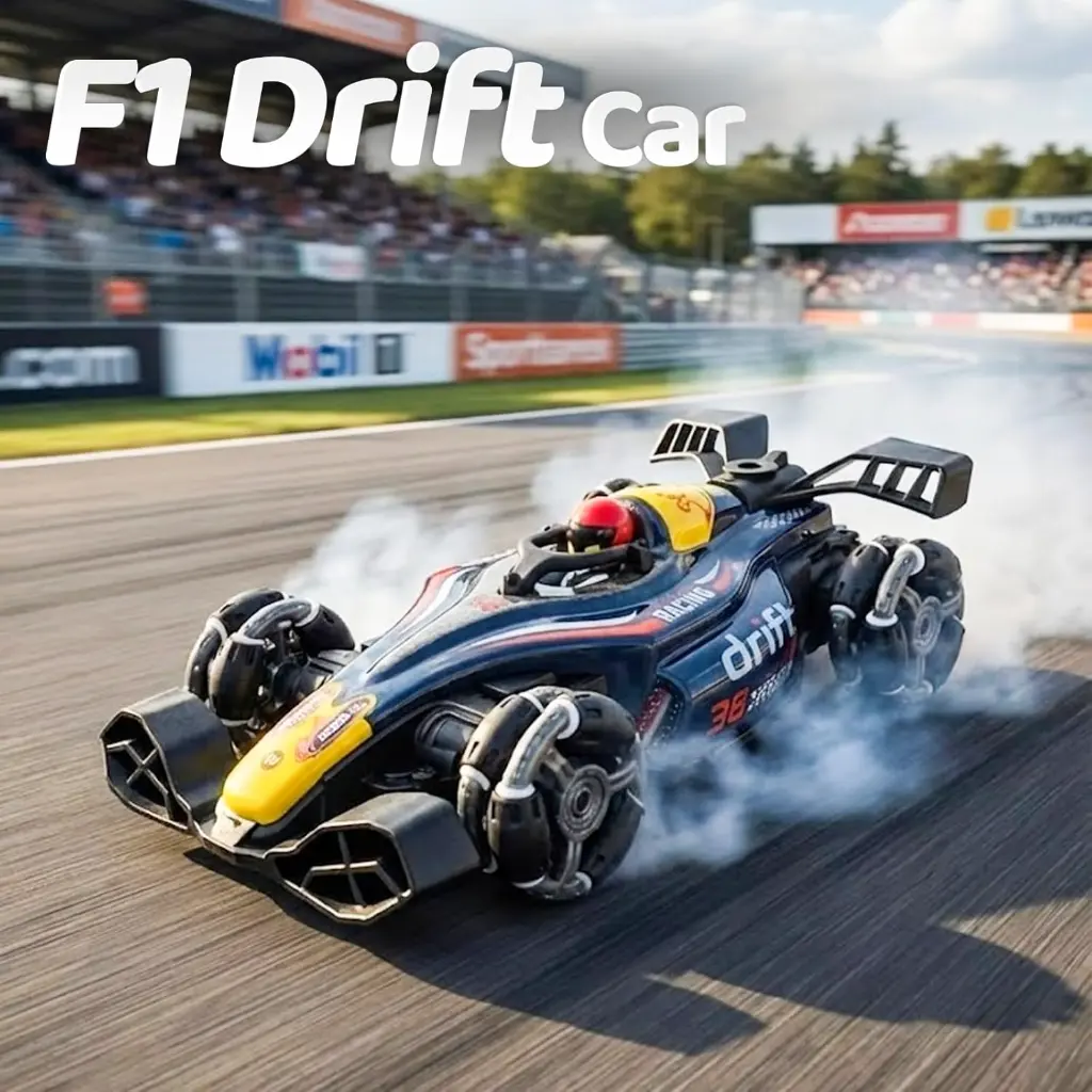 Big Size Rechargeable Racing Remote Control Formula 1 Racing Car, 360° Rotation, Multi-Directional Movement, USB Rechargeable with LED Lights and Sound Fast Speed