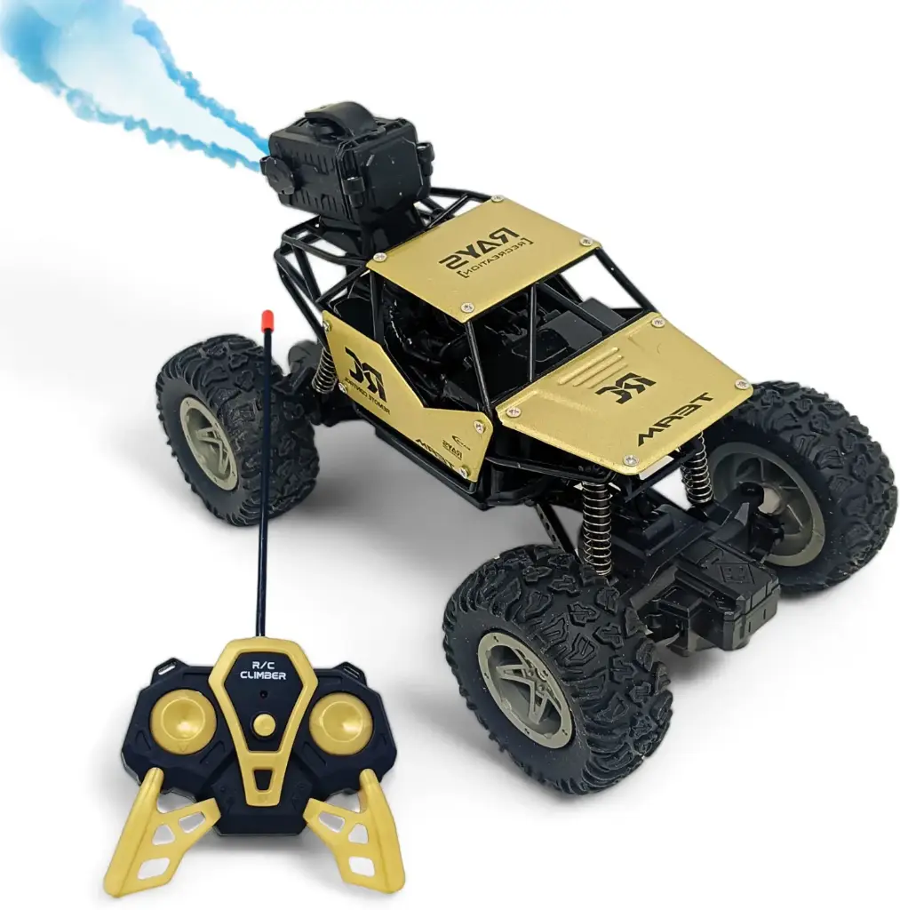 DIE-CAST Metal Body Remote Control Rock Crawler Monster Truck Car With Smoke effect