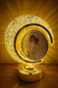 Half Moon LED Crystal Lamp