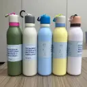 Double-wall Stainless Steel Vacuum Insulated Water Bottles with Built-in Straws and Carry loops