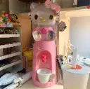 Mini Water Dispenser for Kids- 2.5 Liters - 8 Glasses of Water Fountain Cute Kitty Design | Panda Design | Doraemon Design for Kids 3+ Years 