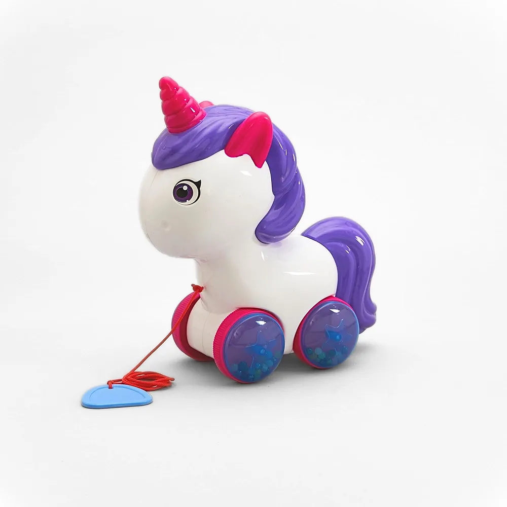 Unicorn Pull Along Toy for 3+ Years Old 