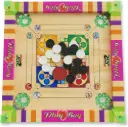  SMALL SIZE 3-in-1 Carrom Board Game | Compact Wooden Carrom & Ludo Board Game Set | Indoor Family Game for Kids & Adults | Portable Traditional Board Game for Home Entertainment 