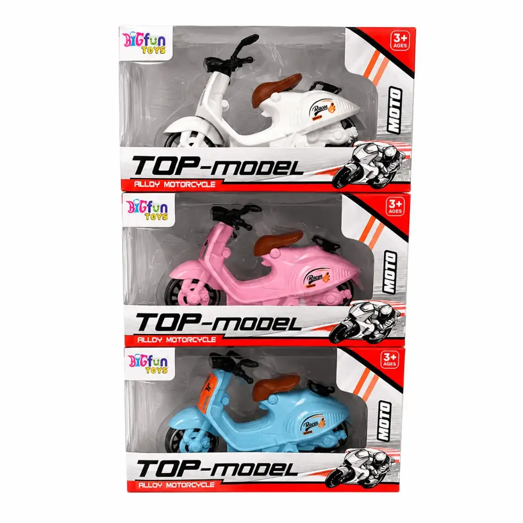 BIGFUN Toys Top-Model Alloy Scooter Diecast Models