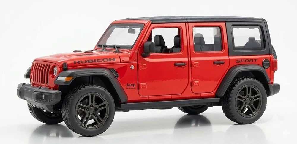 Die Cast Toy 1:32 Scale Metal Pull Back Car for Kids 3+ Years, Mini Off Road SUV Model Toy Vehicle with Openable Doors, Toy Car Gift for Boys & Girls 