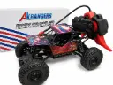 Akrangers RC Rock Crawler Monster Truck, 1:18 Scale, 2WD Remote Control Car with Smoke Spray,  Rechargeable Off-Road Climbing Toy for Kids, Lightning Effect, Multi-Color