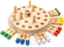 Wooden Color Memory Chess Game for Kids Age 3+ | Wooden Memory Match Stick Chess Board Game | Brain Puzzle Toy for Boys, Girls & Adults | Montessori Learning & Family Game