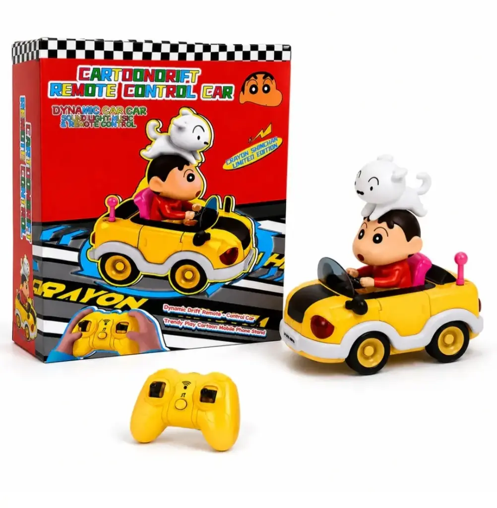 CRAYON SHINCHAN THEMED REMOTE CONTROL DRIFT CAR TOY