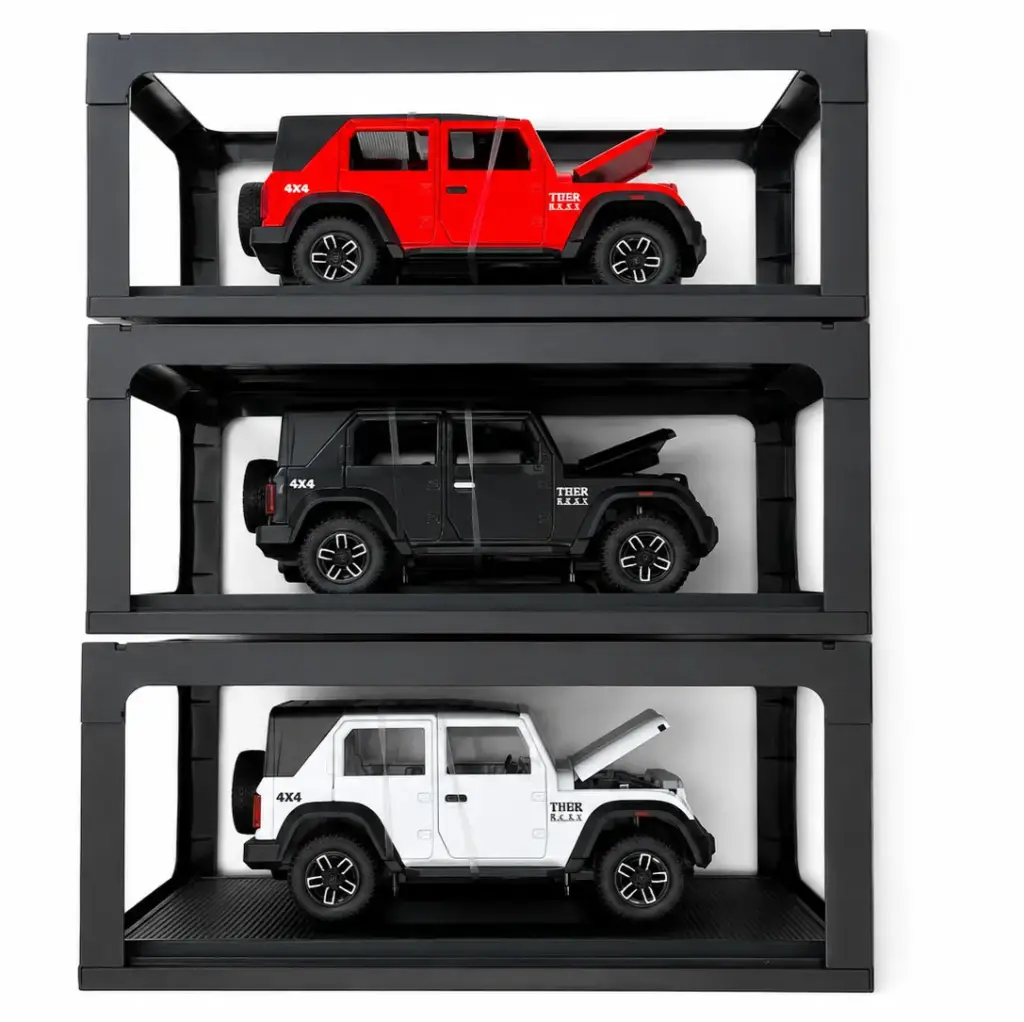 MAHINDRA THAR ROXX RC CAR PREMIUM METAL BODY AND OPPENABLE DOORS INCLUDED RECHARGEBLE BTTERY |SMOKE SPRAYING FUNCTION |REALISTIC DRIVING LIGHTS|DOORS CAN BE OPEN AND CLOSED FREELY |FULL RANGE OFF REMPTE CONTROLL FUNCTION | RED COLOR