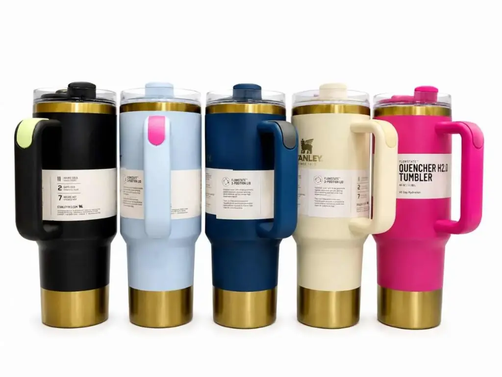 GOLDEN STRIP STANLEY TUMBLER | 1200 ml Stainless Steel Tumbler