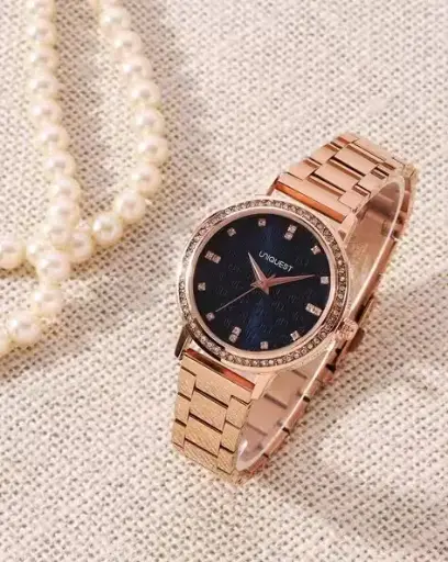 Rose gold watch